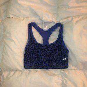 Cheetah print sports bra